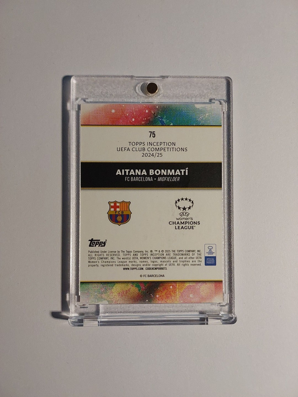 Topps Inception 2024-25 Aitana Bonmati Barcelona Woman Parallel 108/150 Rare – Bild 2