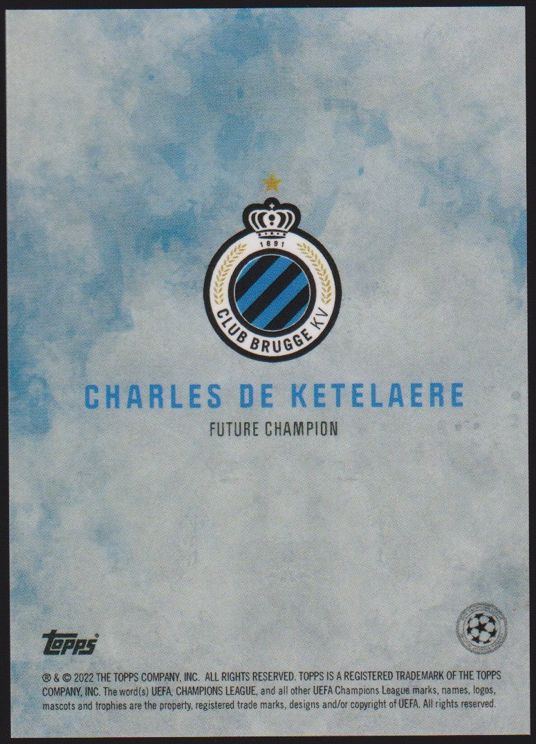 Topps Charles de Ketelaere Club Brugge KV Parallel Rare – Bild 2
