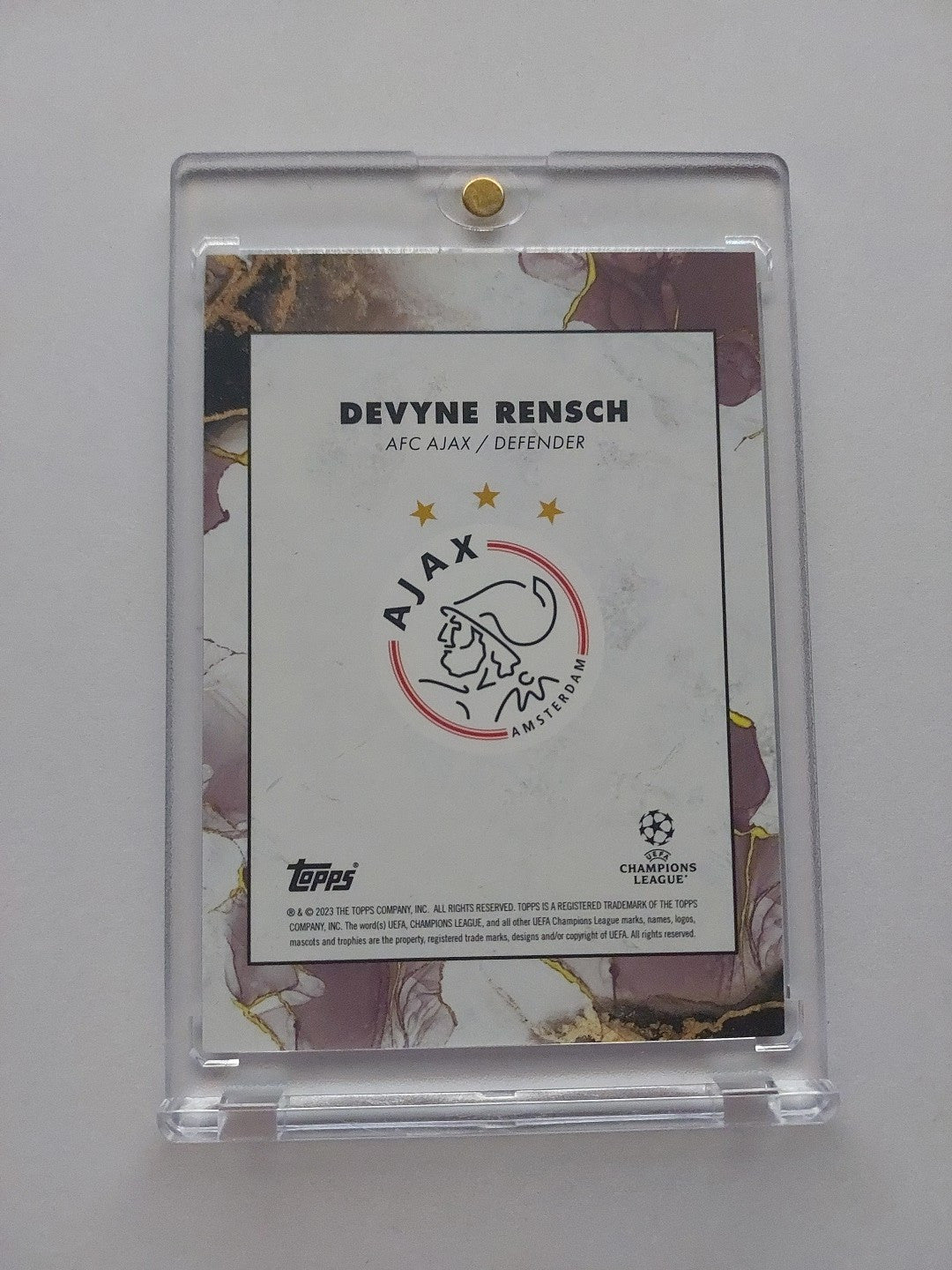Topps Inception 2023-24 Davyne Rensch Afc Ajax Nummeriert 51/99 Parallel – Bild 2