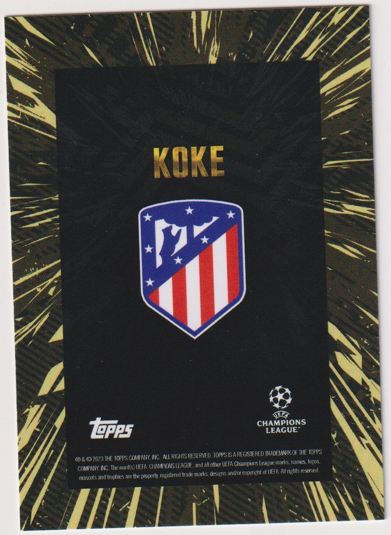 Topps X WHIP Gold 2023-24 Koke Atlético Madrid Parallel Rare – Bild 2