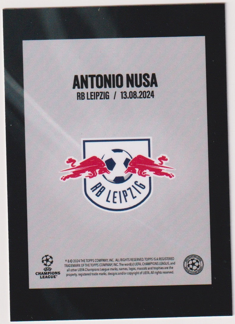 Topps Here We Go 2023-24 Antonio Nusa RB Leipzig UCC Summer Signings Parallel – Bild 2