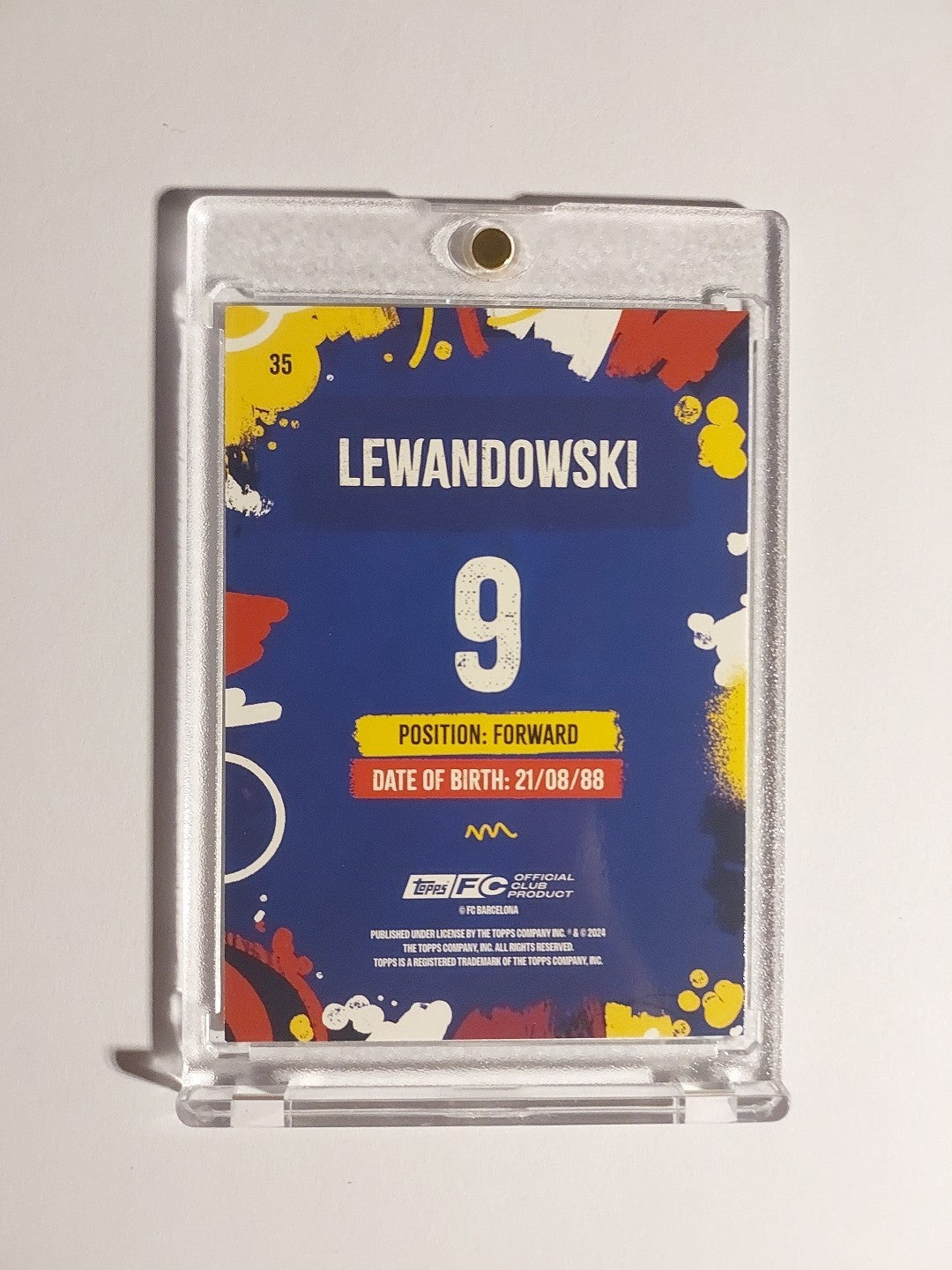 Topps Fc Barcelona Team Set 2024-25 Robert Lewandowski Limited Edition Parallel – Bild 2