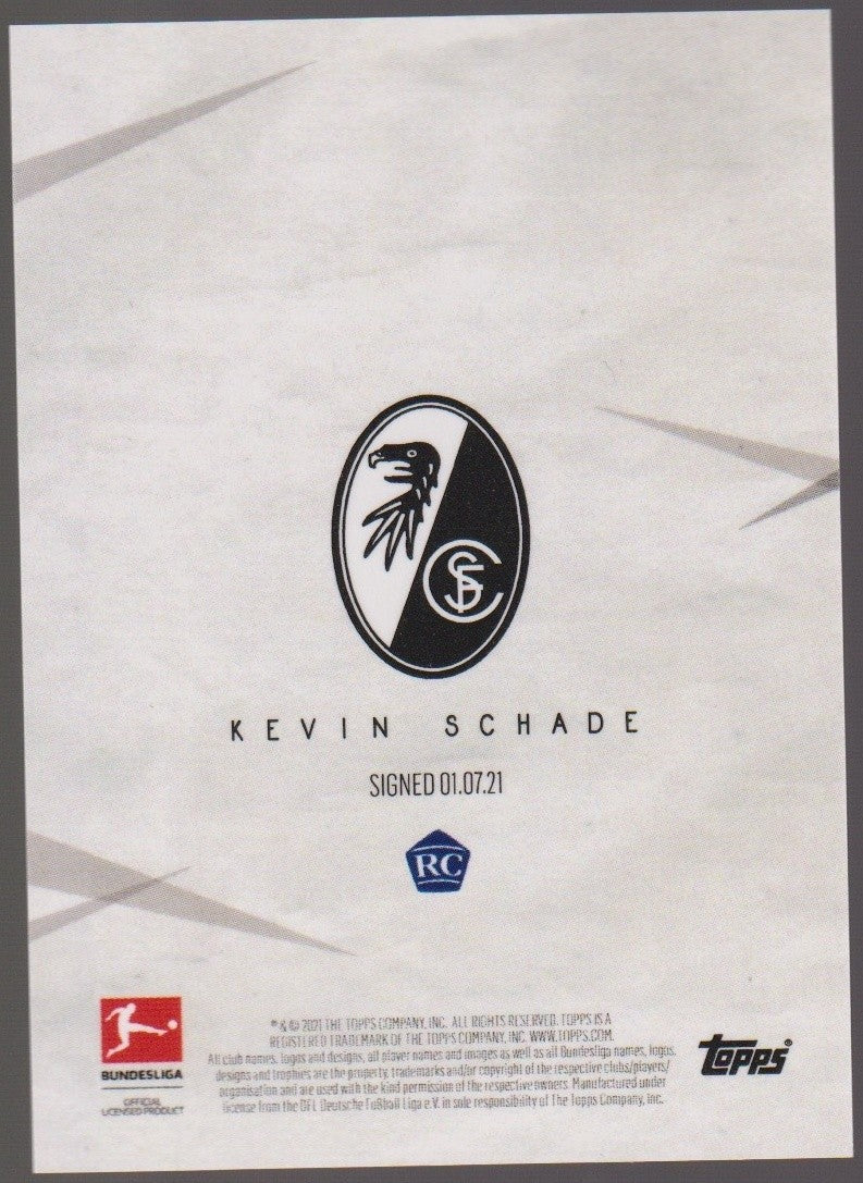 Topps Bundesliga 2021-22 Kevin Schade SC Freibuerg Rookie Parallel Rare – Bild 2