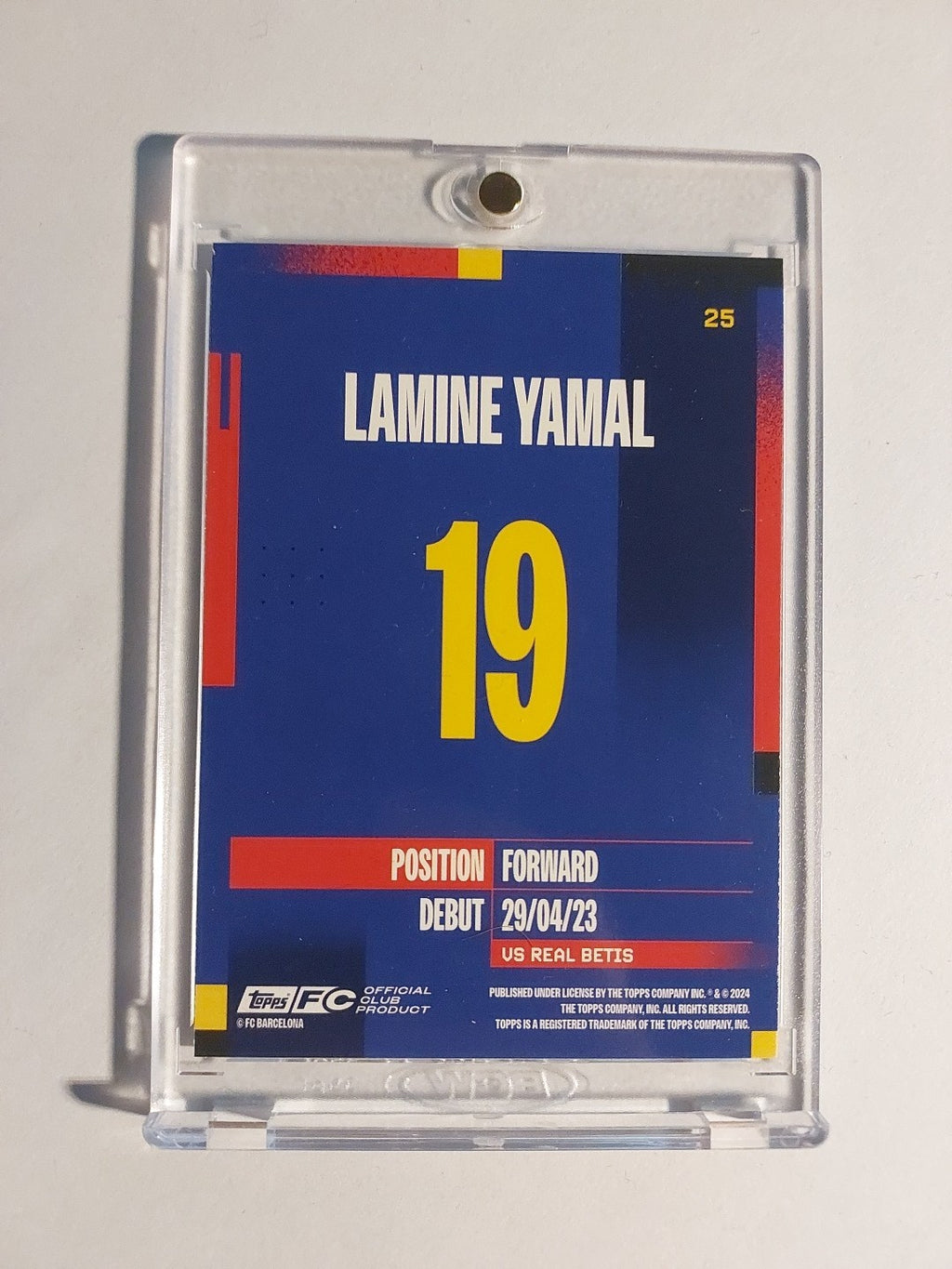 Topps FC Barcelona Team Set 2024-25 Lamine Yamal Parallel Rare Base Card Hit – Bild 2