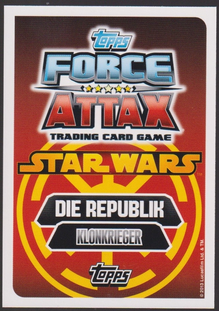 Topps Star Wars 2013 Klonkrieger (Phase 1) Republik (Film Version) TCG Rare #121 – Bild 2