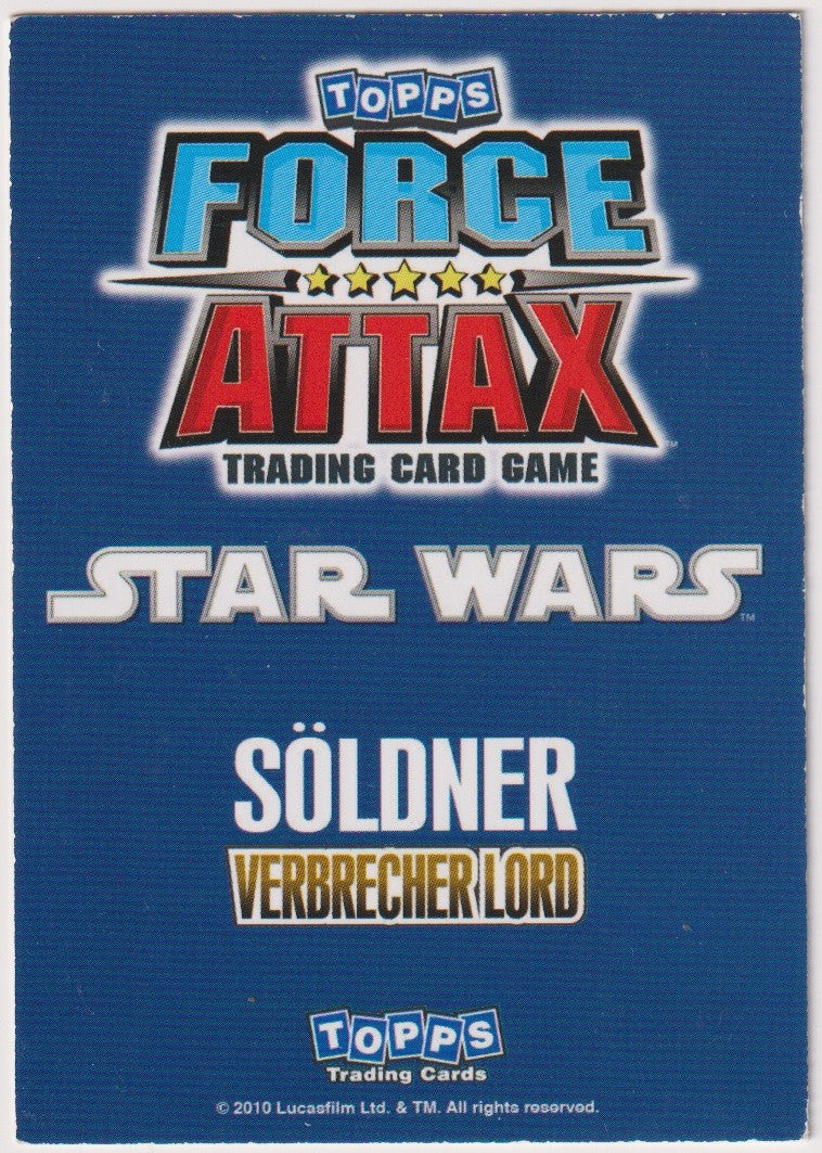 Topps Star Wars 2010 Ziro der Hutt Limited Edition VERBRECHER LORD TCG Rare – Bild 2