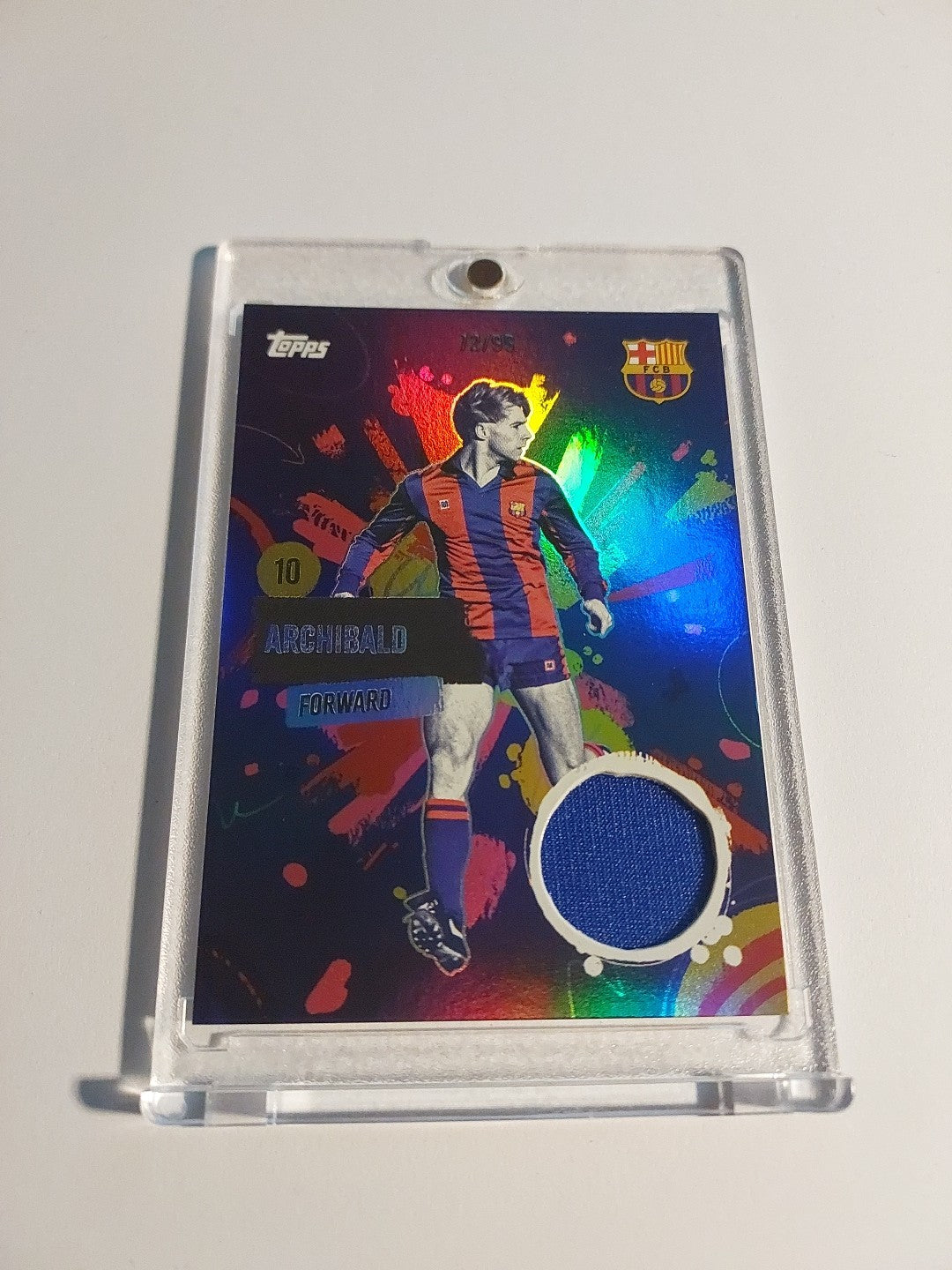 Topps Barcelona Team Set 2024-25 Steve Archibald Patch Relic Parallel 72/99 Rare – Bild 2