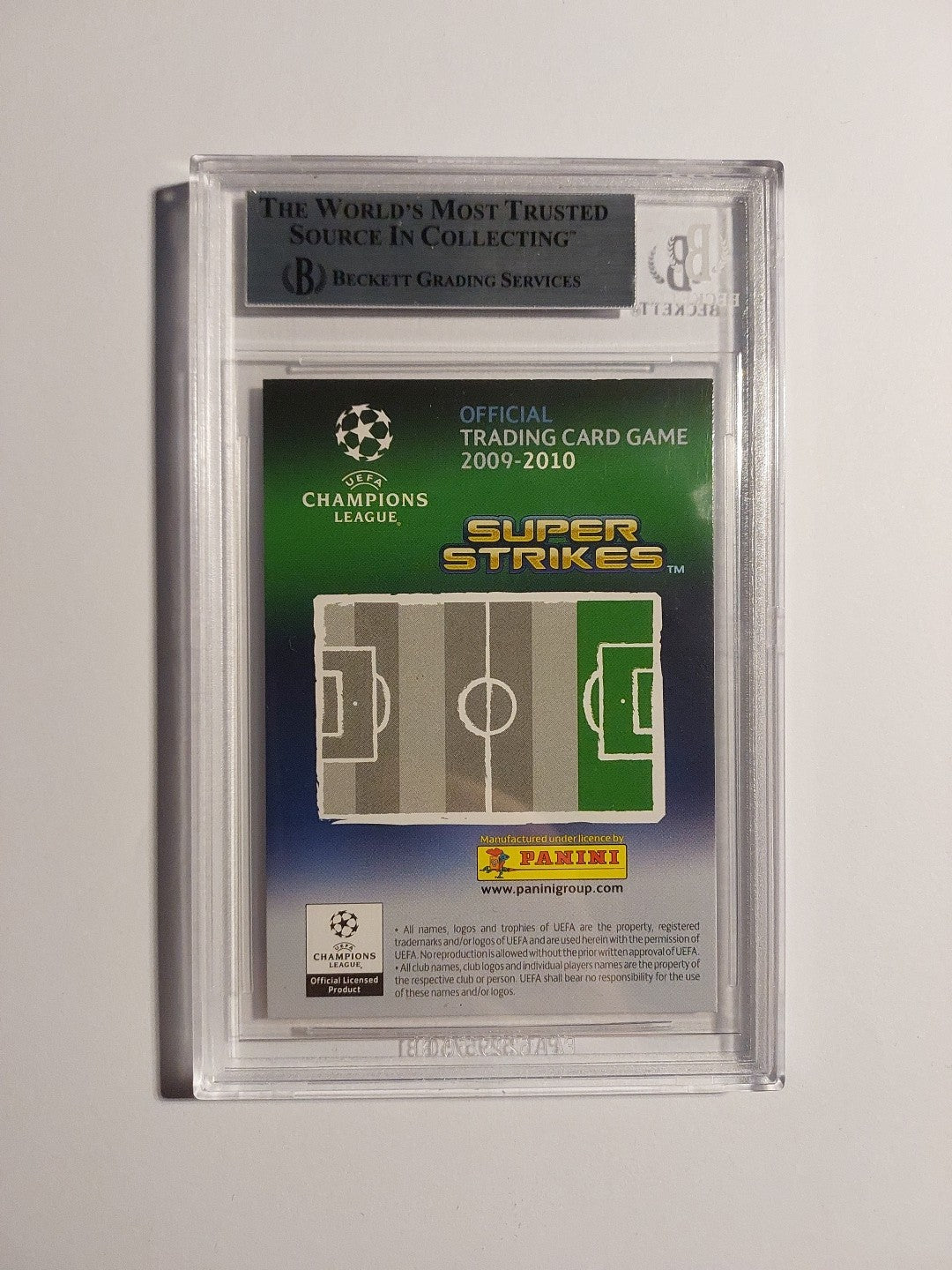 Panini Champions League 2009-10 Zlatan Ibrahimovic FC Barcelona BGS 8 PSA Rare – Bild 2