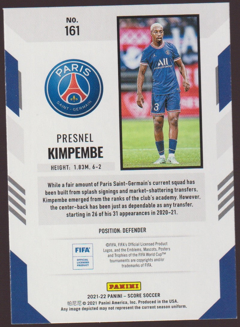 Panini 2021-22 - 2020-21 Presnel Kimpembe Rookie Paris Saint-Germain Parallel – Bild 2