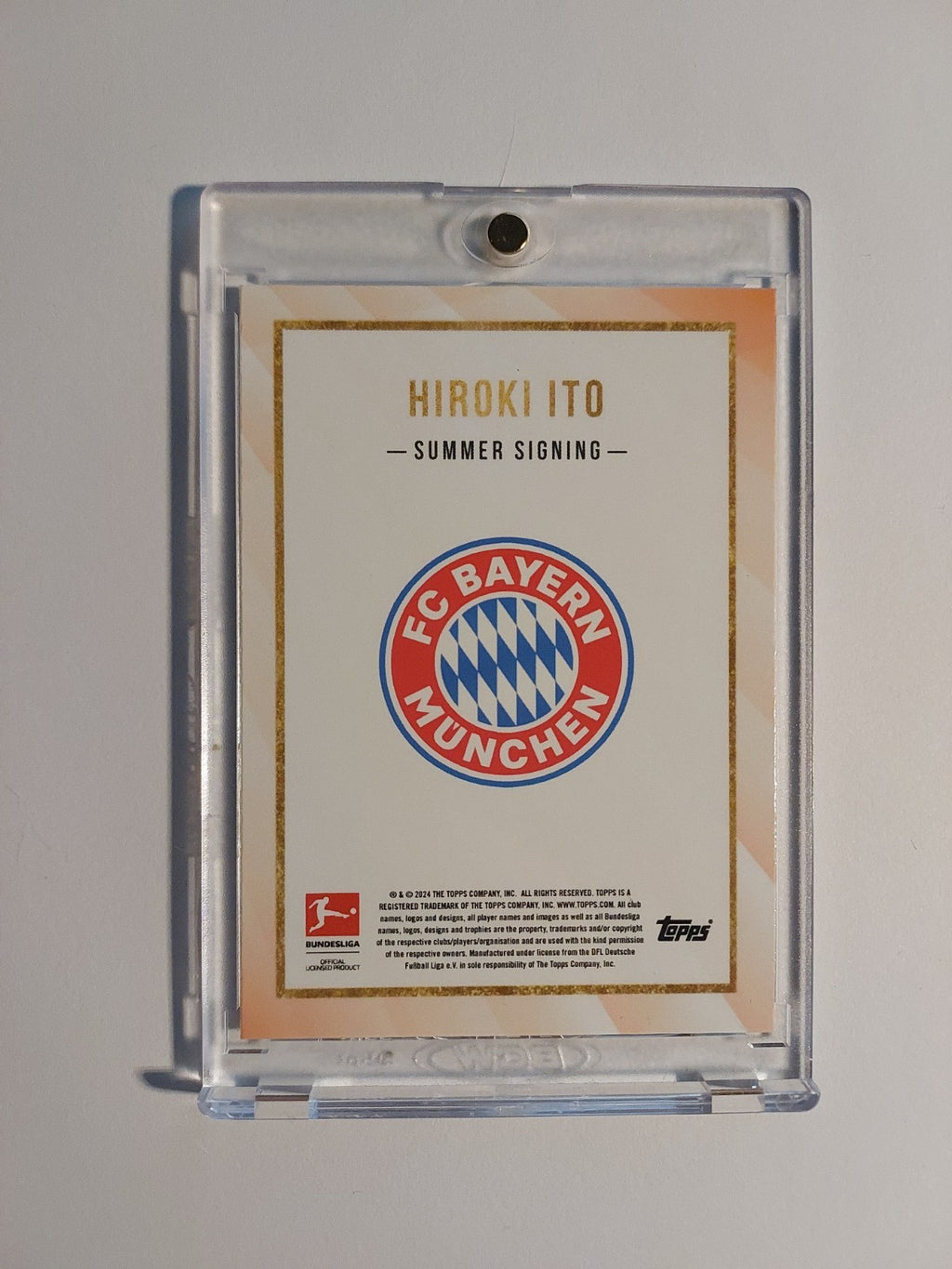 Topps Summer Signings 2024-25 Hiroki Ito Auto Bayern München Parallel 39/49 Rare – Bild 2