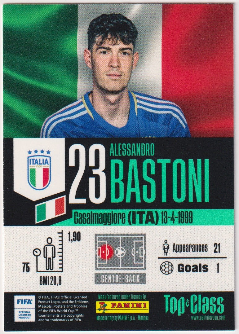 Panini Top Class 2023-24 Allessandro Bastoni Italien TC Parallel – Bild 2