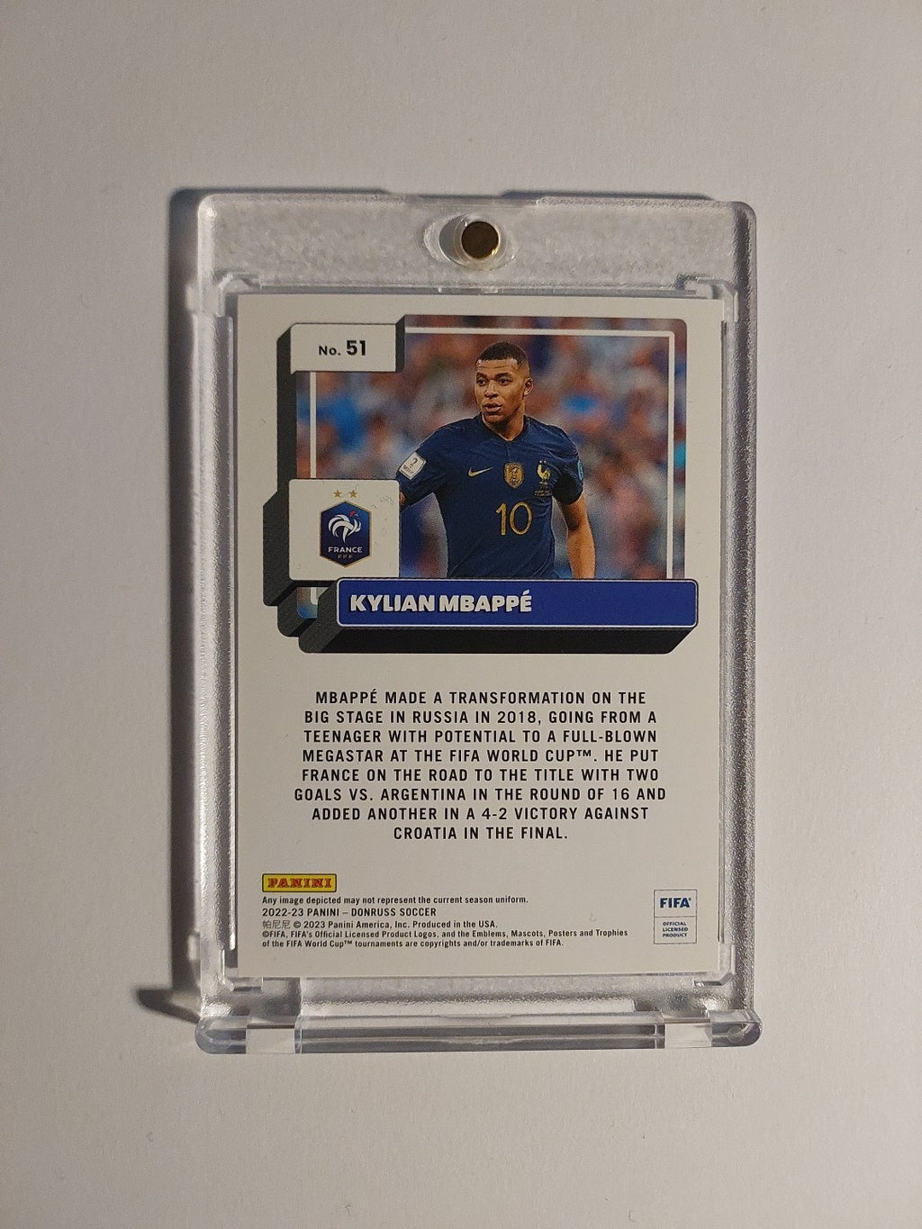 Panini Donruss 2022-23 Kylian Mbappé Frankreich Real Madrid Parallel Rare Hit – Bild 2
