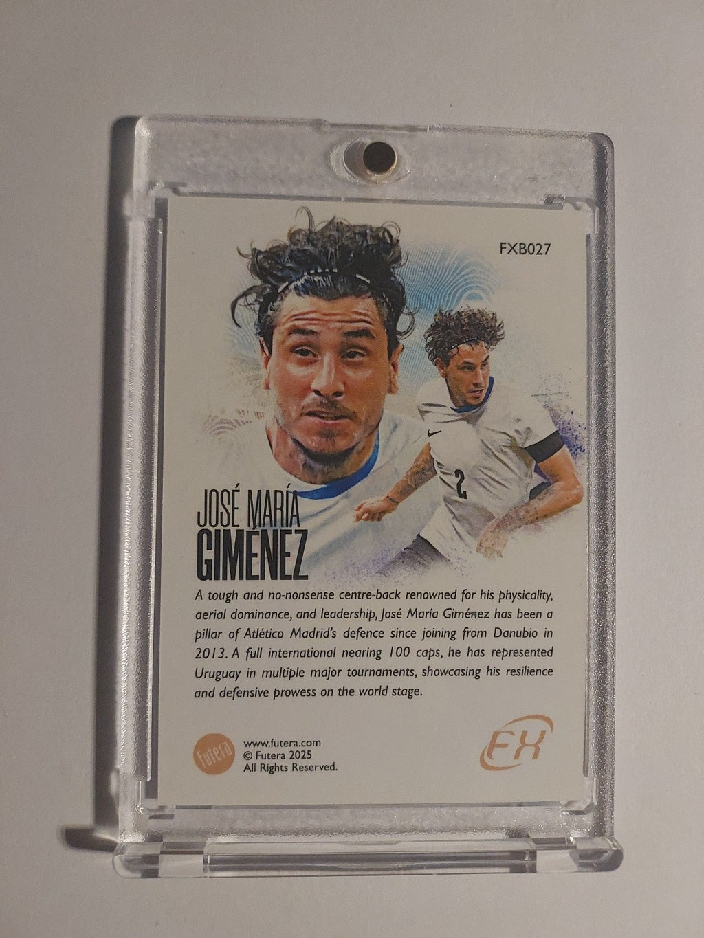 Futera Unique 2024-25 Jose Maria Gimenez Uruguay Atletico Madrid Parallel Rare – Bild 2