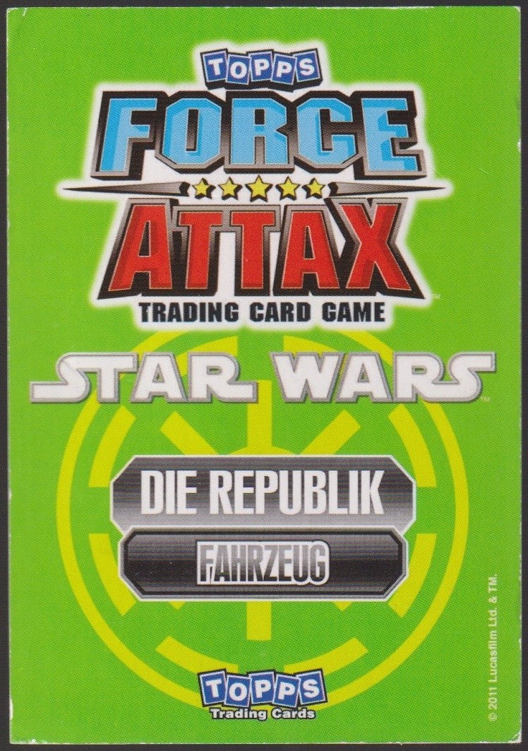 Topps Star Wars 2011 REPUBLIKANISCHES SHUTTLE (AT-TE Transport) TCG Rare #37 – Bild 2
