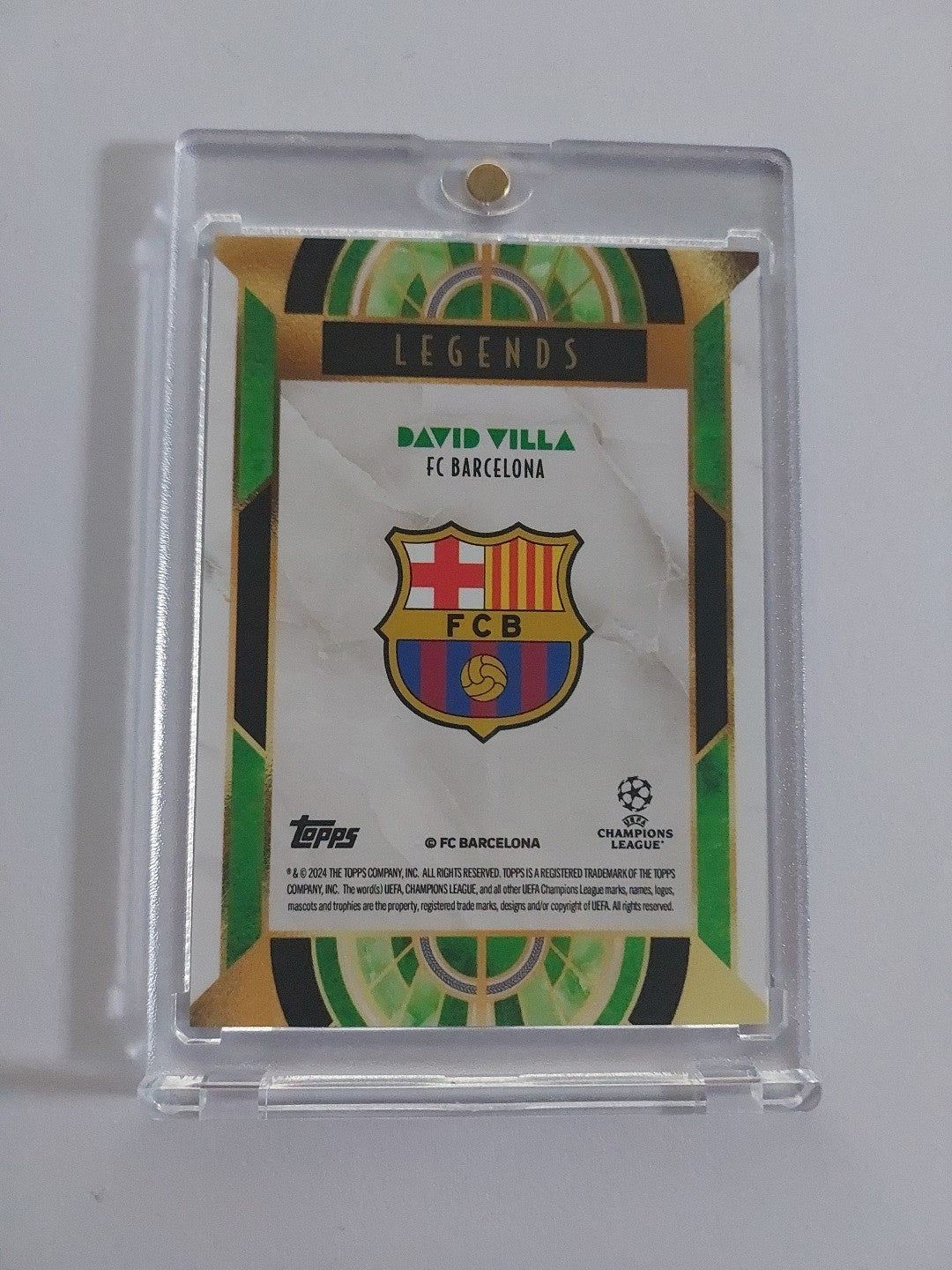 Topps Deco 2024-25 David Villa FC Barcelona Legends (Parallel: 6/99) – Bild 2