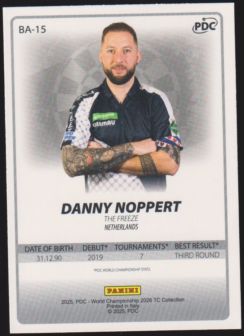 Panini PDC World Championship 2026 Danny Noppert "The Freeze" Refractor Parallel – Bild 2