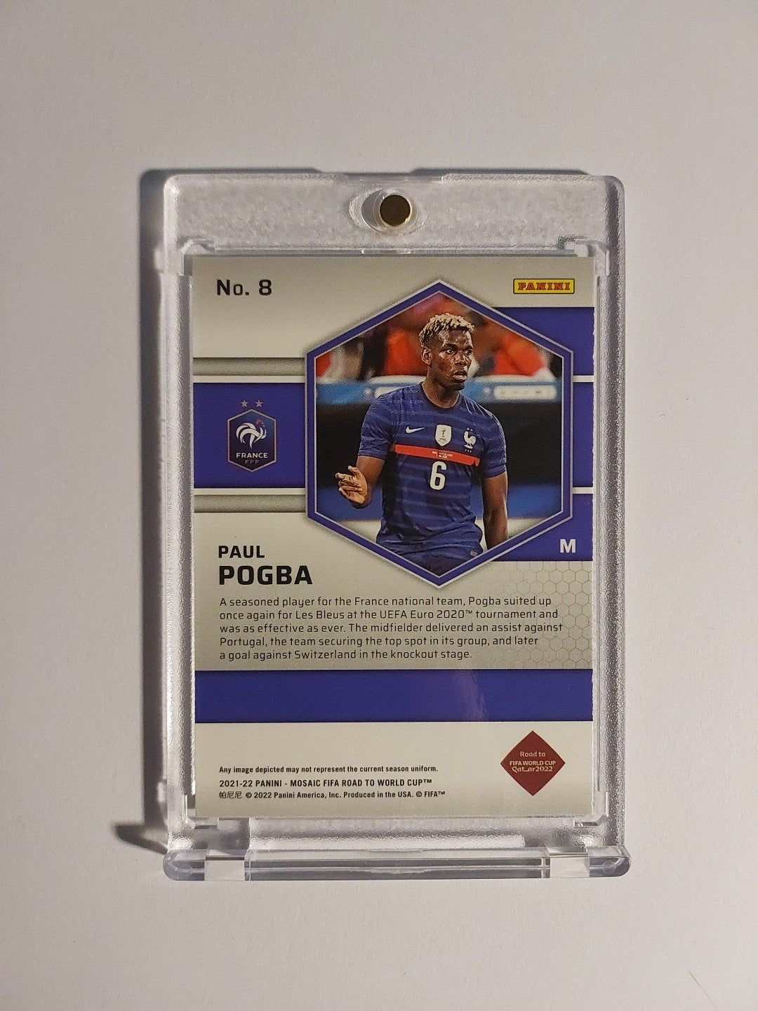 Panini Mosaic 2021-22 Paul Pogba Frankreich Parallel Insert Ultra Rare Hit – Bild 2