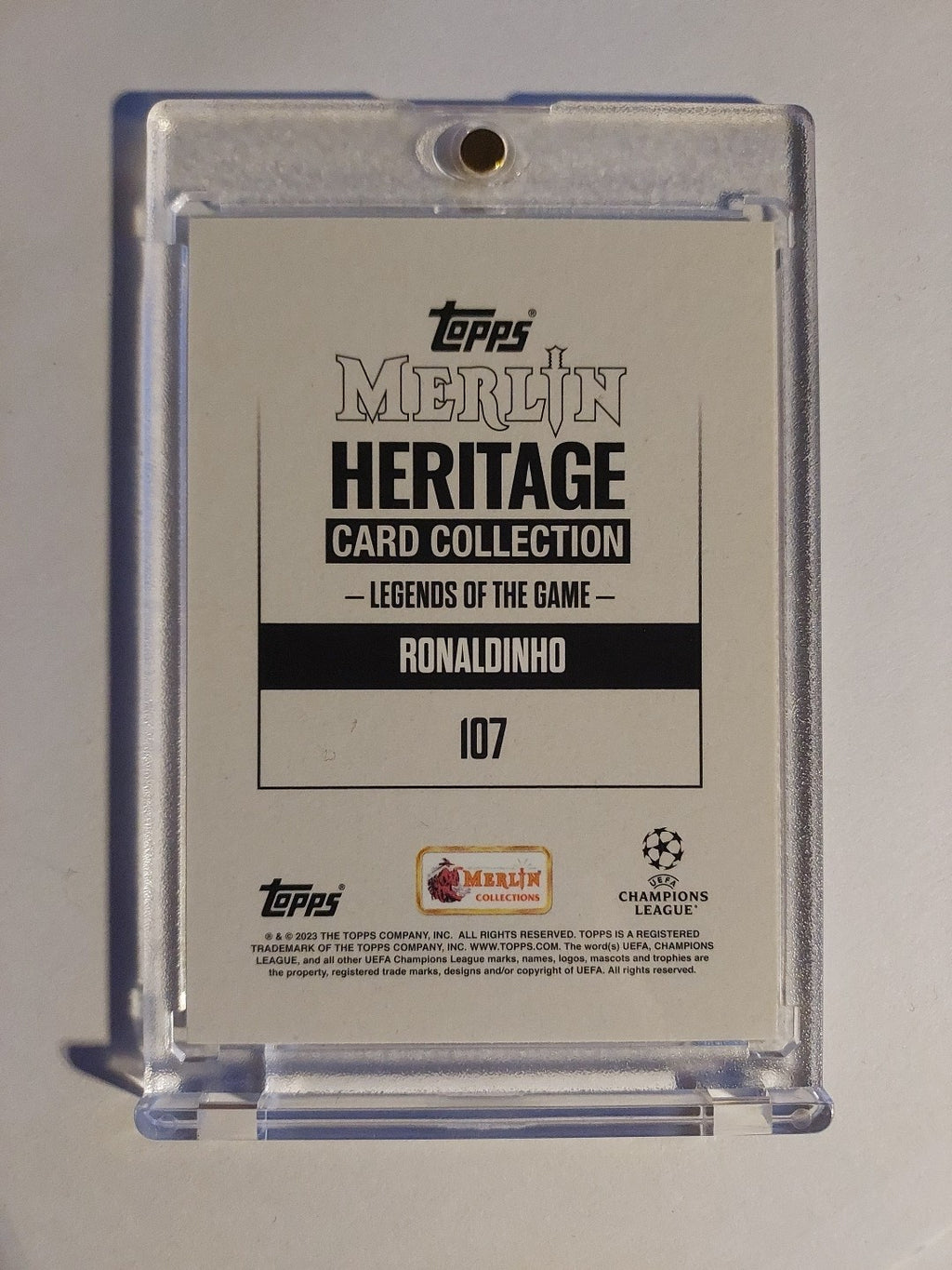 Topps Merlin Heritage 2022-23 Ronaldinho AC Mailand Parallel Insert Rare Hit – Bild 2