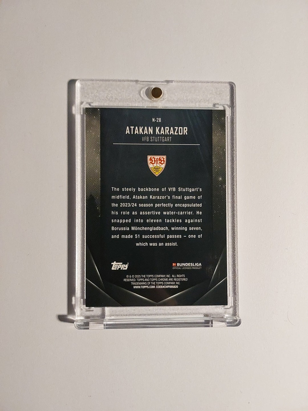 Topps Midnight Bundesliga 2024-25 Atakan Karazor VfB Stuttgart Parallel 26/49 – Bild 2