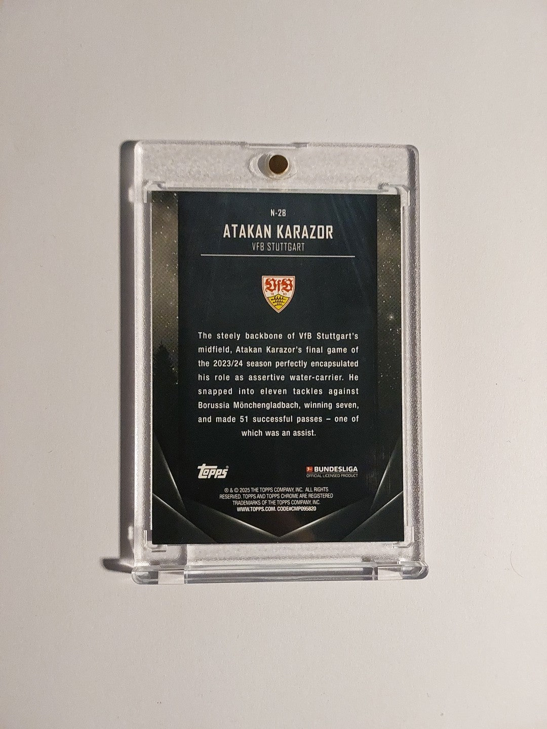 Topps Midnight Bundesliga 2024-25 Atakan Karazor VfB Stuttgart Parallel 26/49 – Bild 2