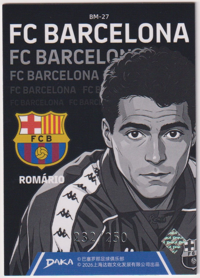 Daka 2025-26 Romario FC Barcelona Parallel 232/250 Case Hit Barca Manga – Bild 2