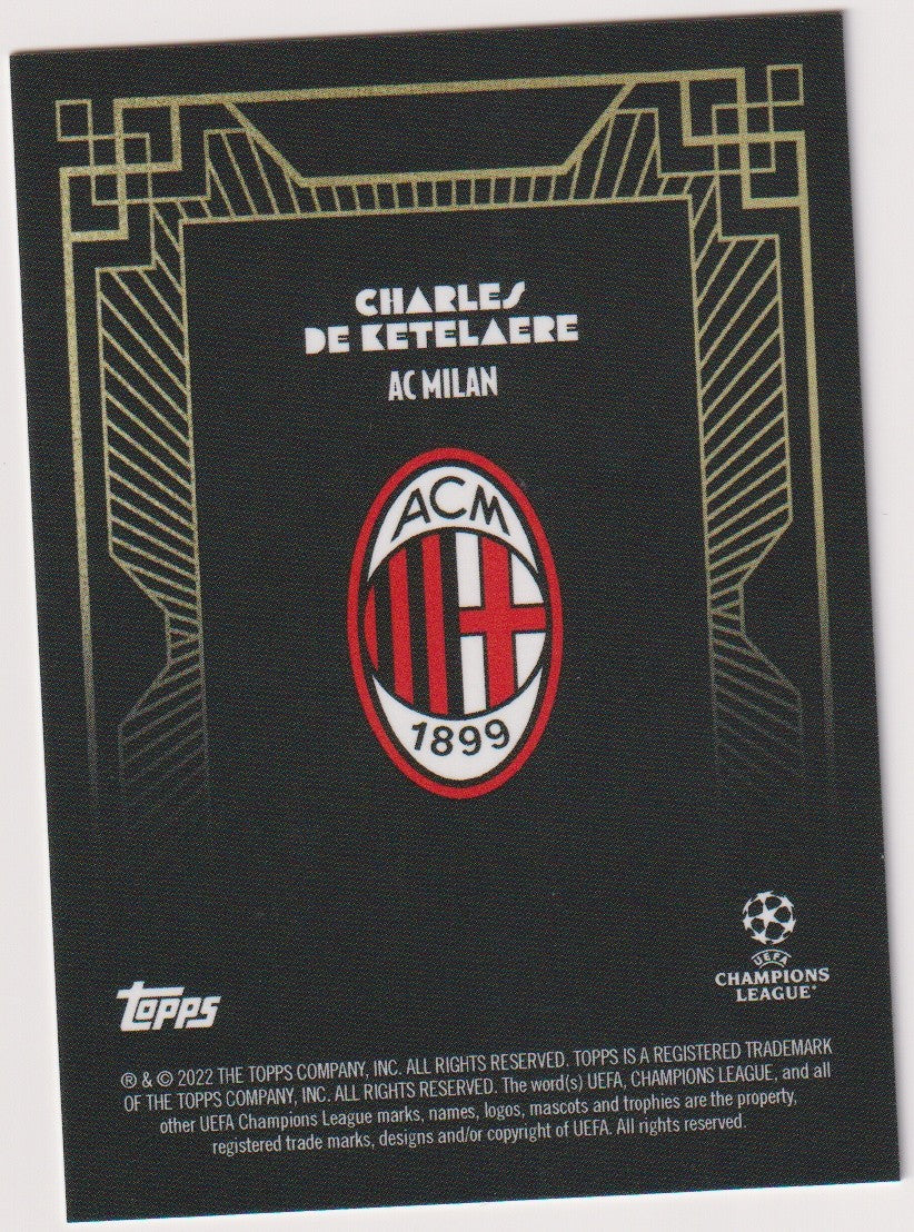 Topps Deco 2021-22 Charles De Ketelaere AC Milan Champions League Parallel Rare – Bild 2
