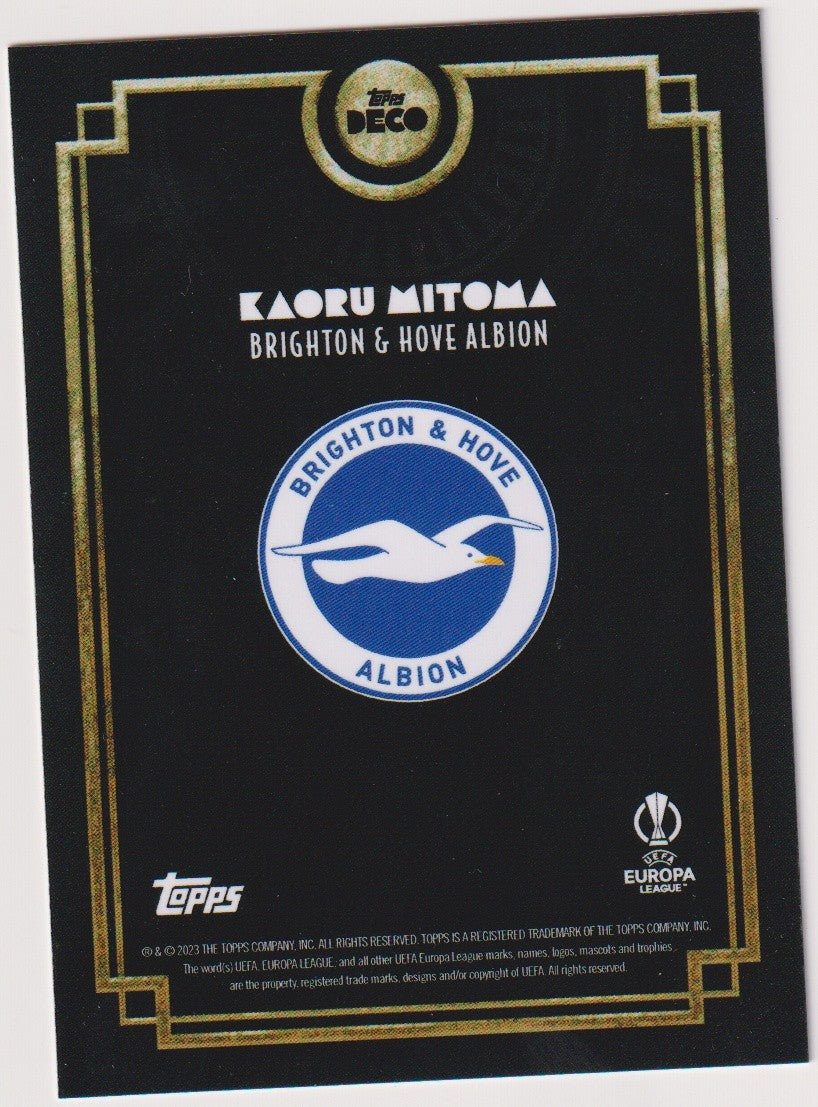Topps Deco Kaoru Mitoma Brighton & Hove Albion Europa League Parallel Rare – Bild 2