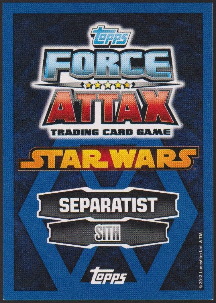 Topps Star Wars 2013 Darth Sidious Sith Separatisten TCG Rare #101 – Bild 2