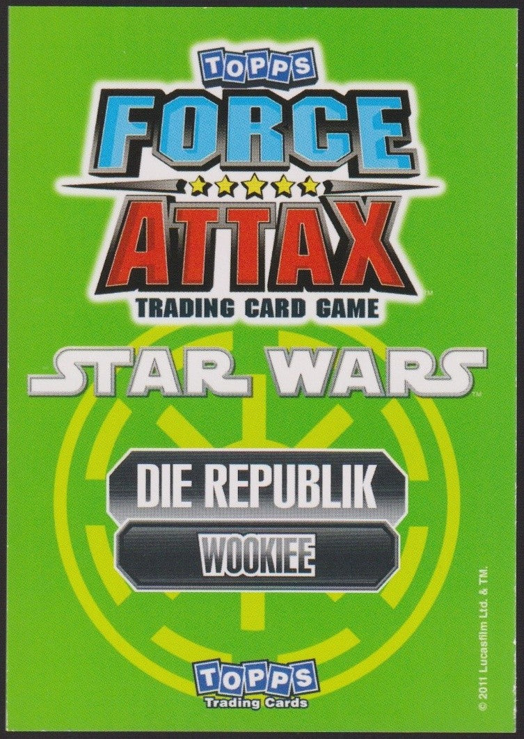 Topps Star Wars 2011 Chewbacca Wookie Republik TCG Rare #206 – Bild 2