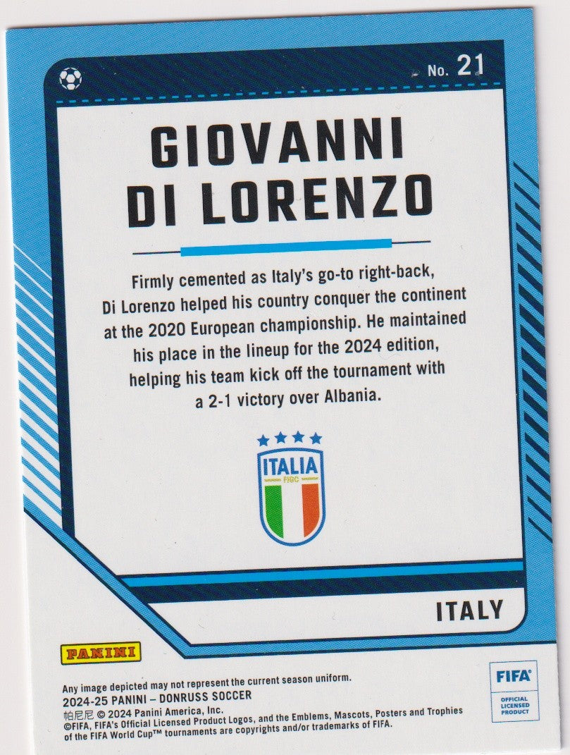 Panini 2024-25 Panini - DonRuss Soccer 2023-24 Giovanni Di Lorenzo Italien – Bild 2