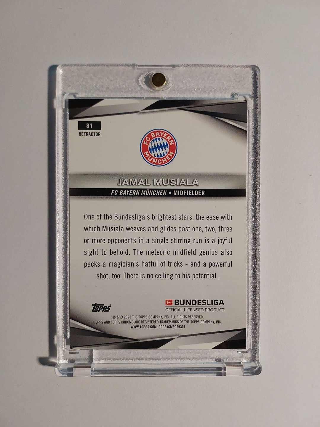 Topps Chrome Bundesliga 2025-26 Jamal Musiala Bayern München Parallel Refractor – Bild 2