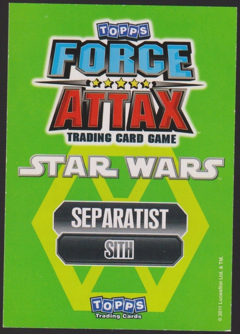 Topps Star Wars 2011 Count Dooku Sith Separatisten TCG Rare #207 – Bild 2