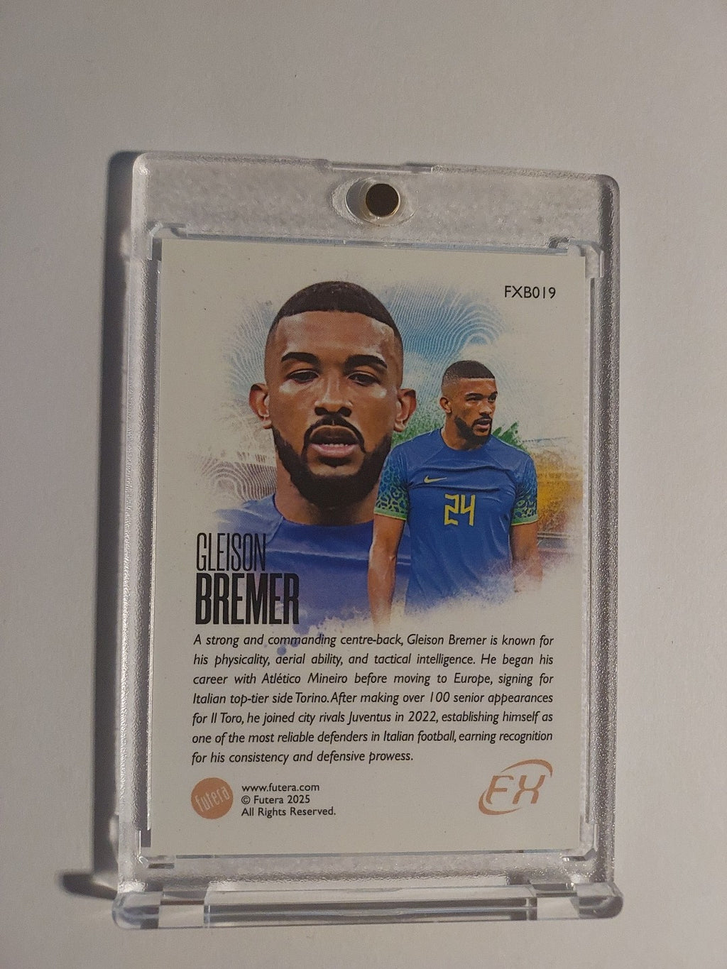Futera Unique 2024-25 Gleison Bremer Juventus Turin Brasilien Parallel Rare Hit – Bild 2