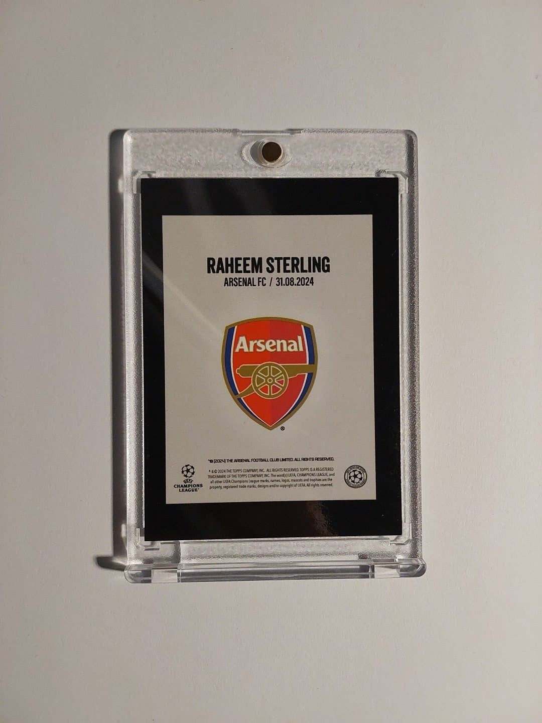 Topps Gere We Go 2023-24 Raheem Sterling Arsenal Parallel 16/49 Refractor Rare – Bild 2