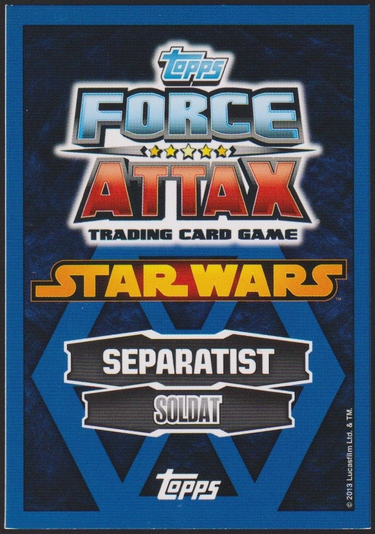 Topps Star Wars 2013 Umbaranischer Soldat Separatist TCG Rare #127 – Bild 2