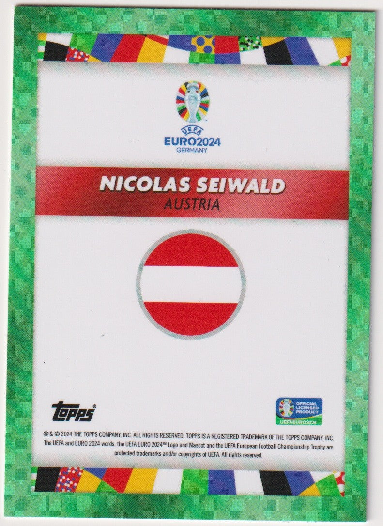 Topps 2023-24 Nicolas Seiwald Austria Euro2024 Parallel 90/99 Rare – Bild 2
