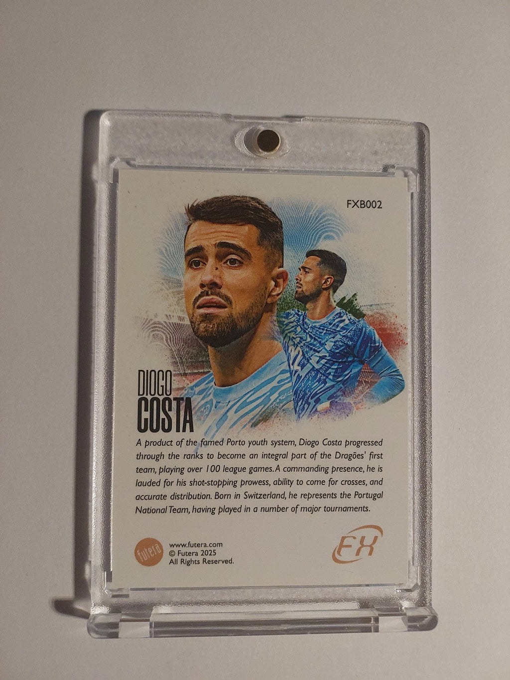 Futera Unique 2024-25 Diogo Costa Portugal FC Porto Parallel Rare Hit – Bild 2