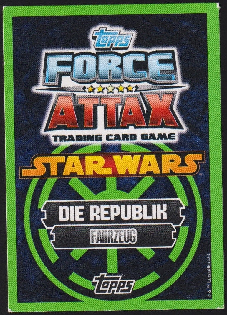 Topps Star Wars 2011 Kanonenboot Republik Fahrzeug TCG Rare #47 – Bild 2