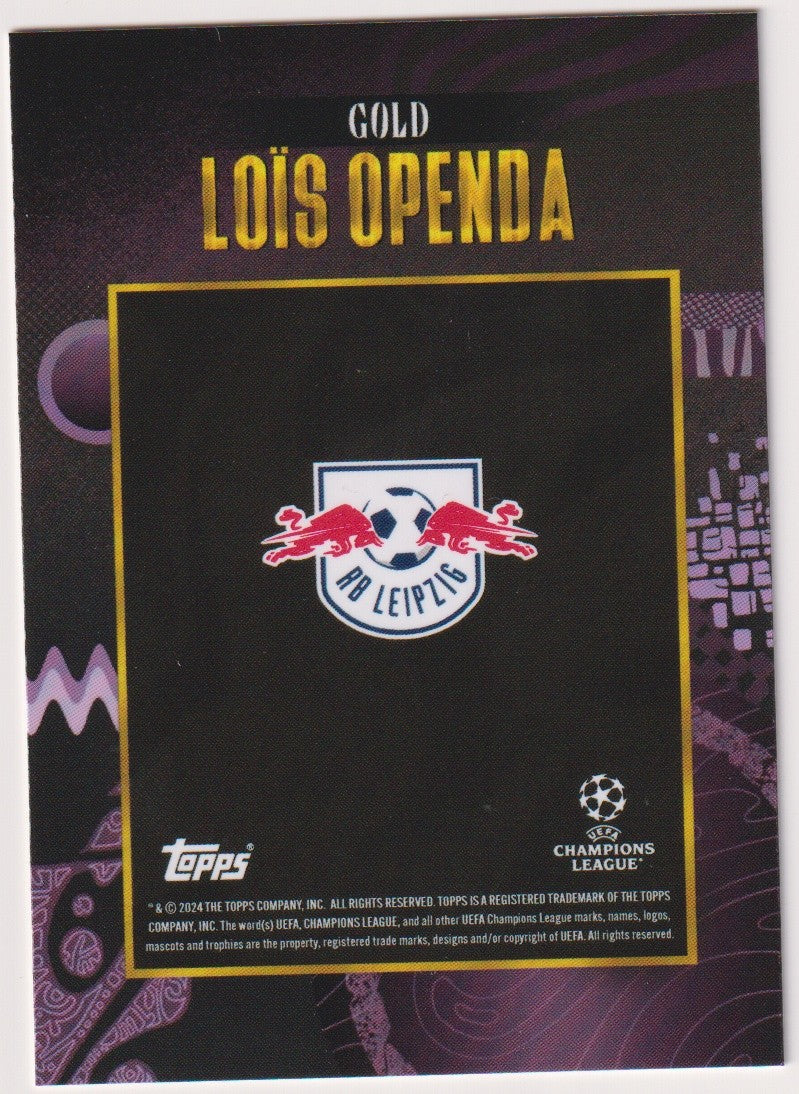 Topps Gold 2023-24 Loïs Openda RB Leipzig Parallel Rare – Bild 2