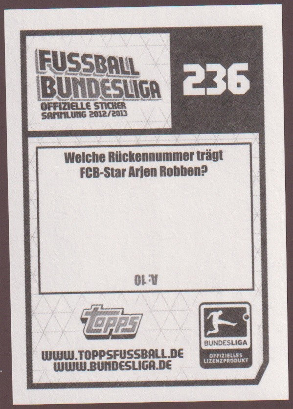Topps Bundesliga 2011-12 Arjen Robben FC Bayern München Vintage Parallel – Bild 2