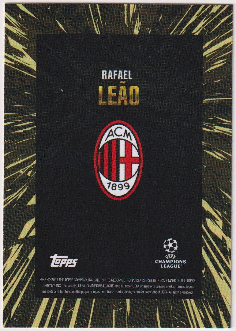 Topps Champions League Rafael Leão AC Milan UEFA Parallel Rare – Bild 2