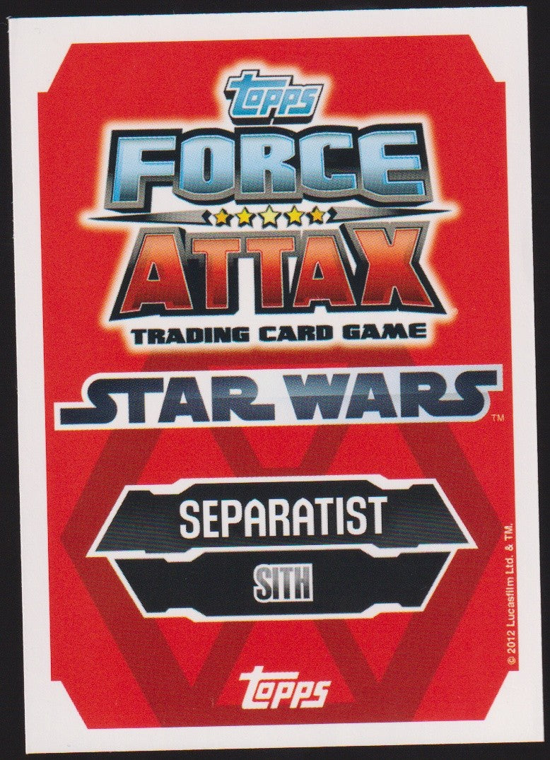 Topps Star Wars 2012 COUNT DOOKU Sith Separatisten TCG Rare #205 – Bild 2