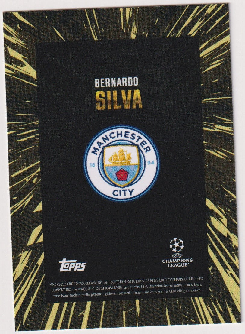Topps X Whip Bernardo Silva Manchester City UEFA Champions League Parallel Rare – Bild 2
