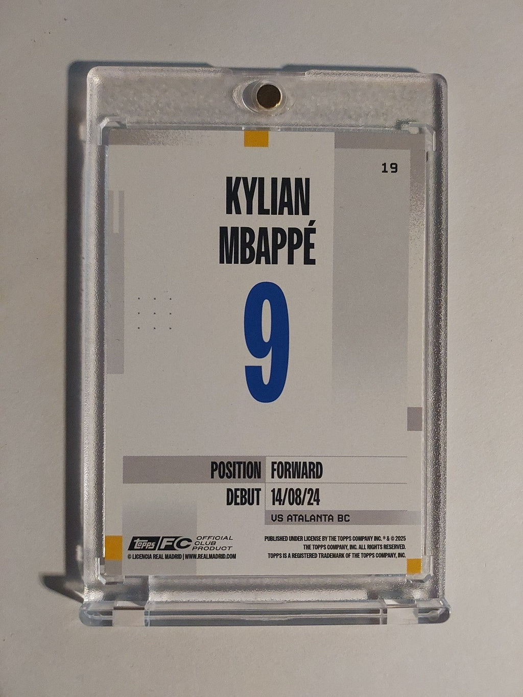 Topps Real Madrid Team Set 2024-25 Kylian Mbappé Parallel Insert Rare Base Hit – Bild 2