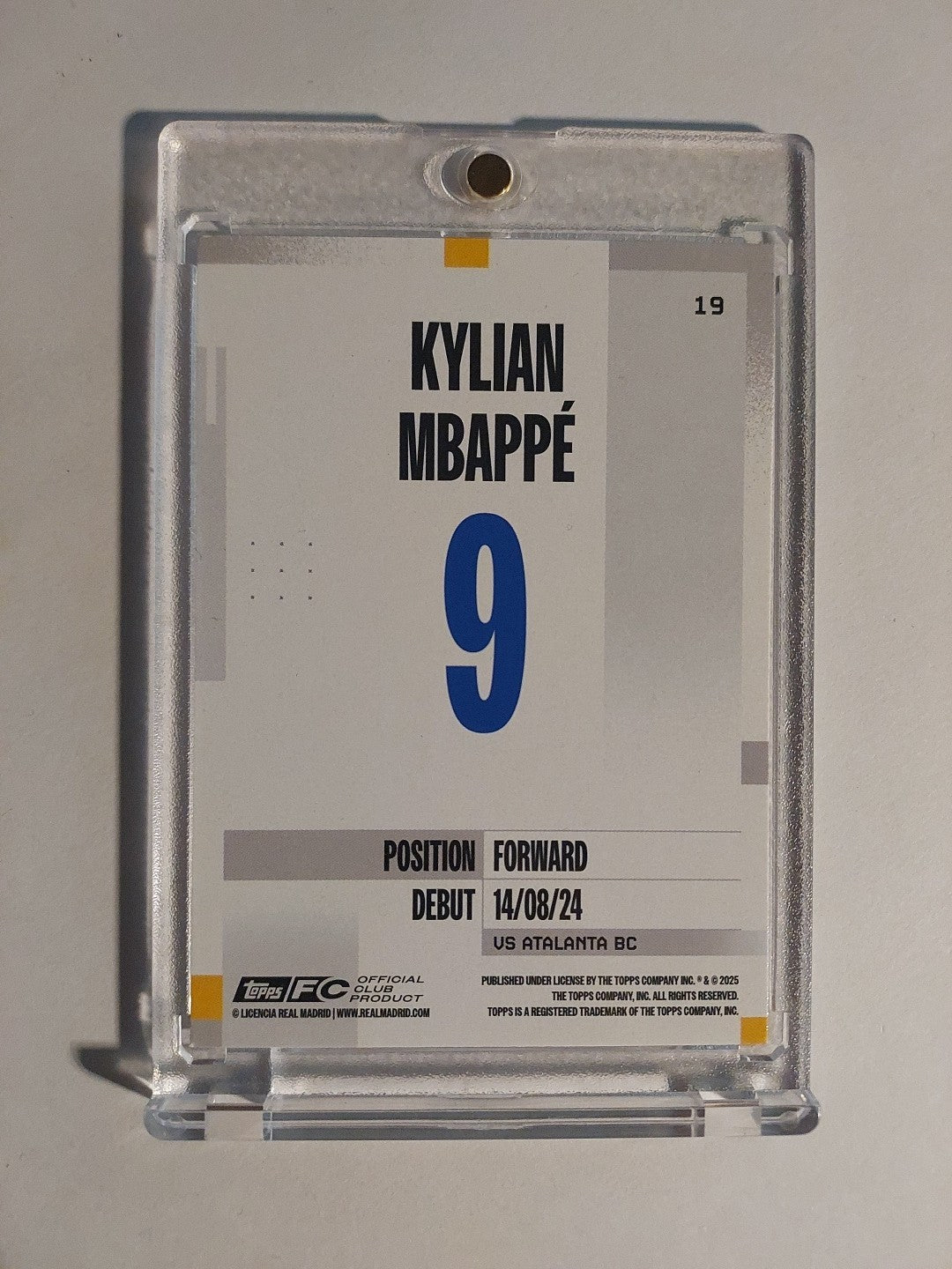 Topps Real Madrid Team Set 2024-25 Kylian Mbappé Parallel Insert Rare Base Hit – Bild 2