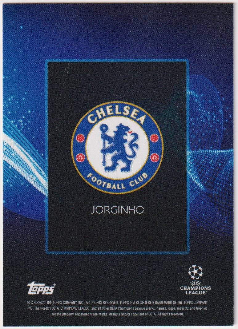 Topps Knockout 2021-22 Jorginho Chelsea FC UEFA Champions League Parallel Rare – Bild 2