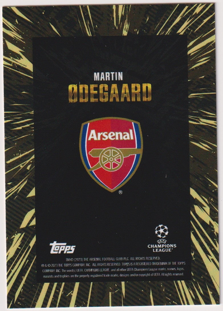 Topps Champions League 2022-23 Martin Odegaard Arsenal Parallel Rare – Bild 2