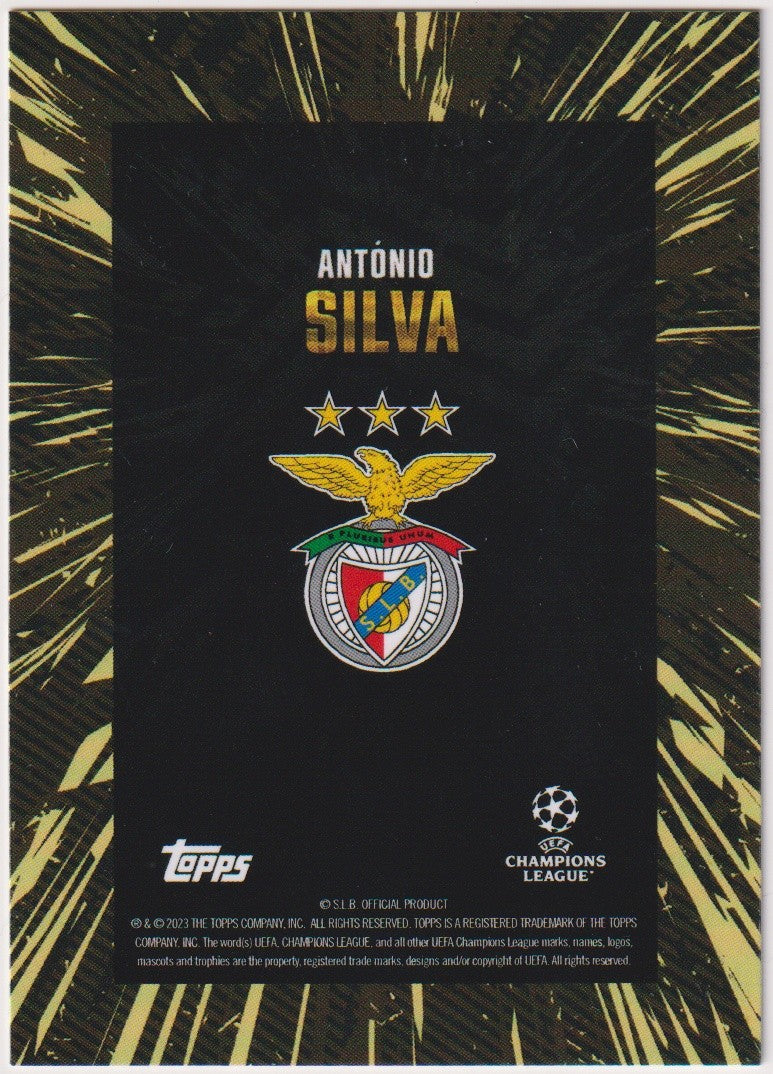 Topps UEFA Champions League António Silva Benfica x WHIP Parallel Rare – Bild 2