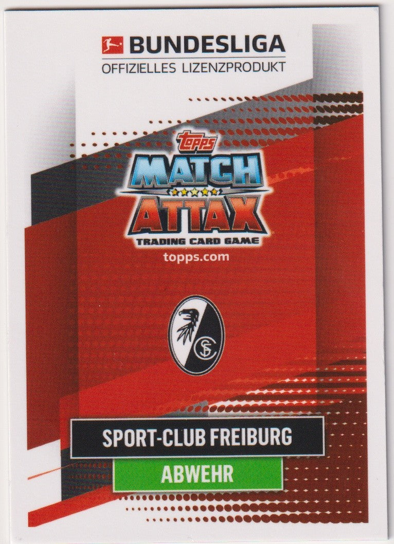 Topps Chrome 2023-24 Dominique Heintz On Card Auto Sport-Club Freiburg Match – Bild 2