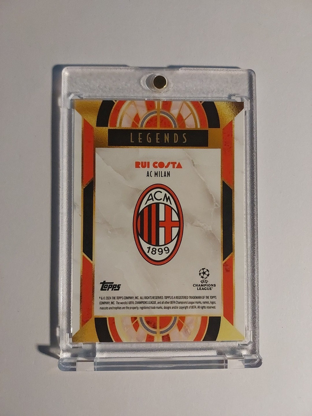 Topps UCC Deco 2023-24 Rui Costa AC Mailand Portugal Parallel Ultra Rare Hit – Bild 2